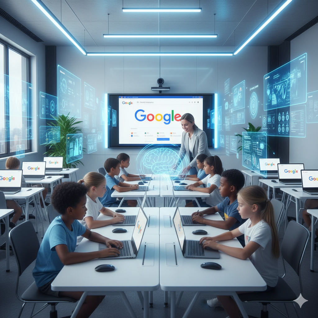 گوگل اعلام کرد ابزارهای هوش مصنوعی آموزشی این شرکت تا سال ۲۰۲۵ به ۱۰ میلیون دانش‌آموز رسید